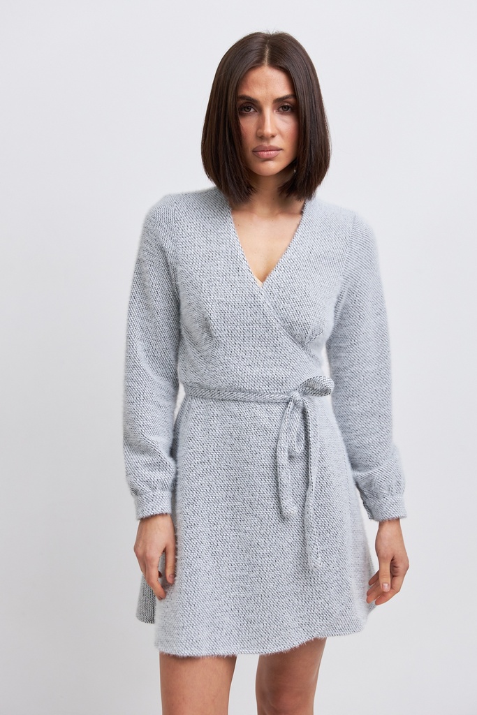 Wrap mini dress