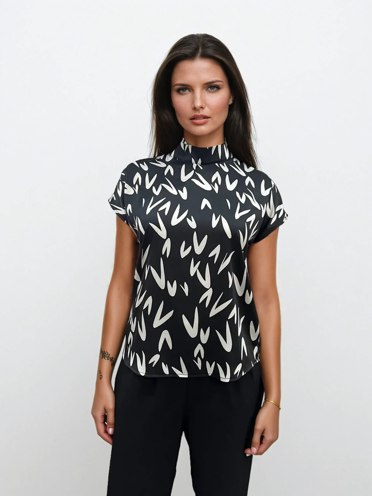 Bluză cu umărul lăsat