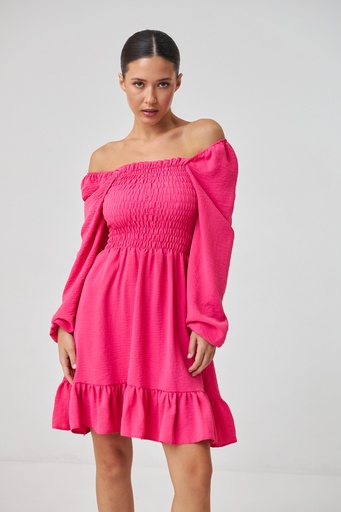 Сукня ліф-резинка з оборкою внизу