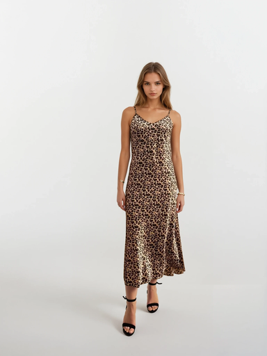 Сарафан на тонких бретелях принтований