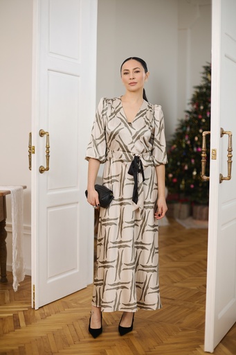 Сукня на запах з відстібним бантиком